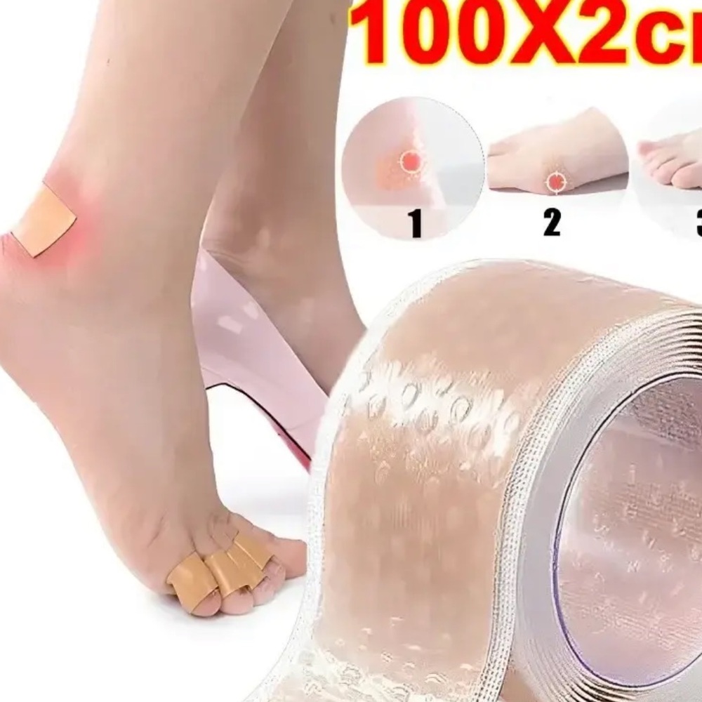 100cm Invisible Anti-wear Sticker Women Silicone Gel Heel Protector Pain Relief